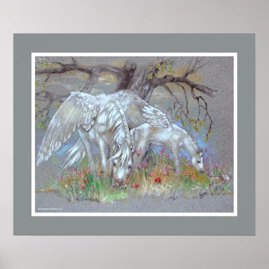 PRINT - Pegasus moeder & foal (Voorkant)