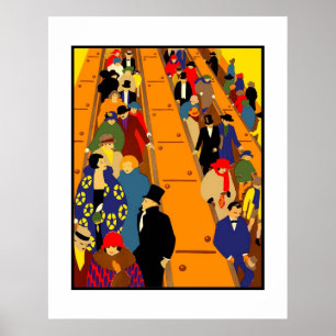 Print Retro Londen Vintage Afbeelding