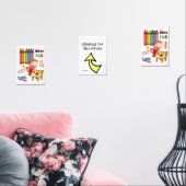 Print Set Aimant Stars Crayons Trains Avion (Salon)