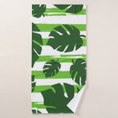 Print summer exotic jungle plant tropical palm lea badhanddoek (Badhanddoek)