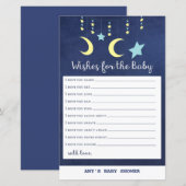 PRINT Twinkle Twinkle Moon Stars Baby shower Game (Voorkant / Achterkant)