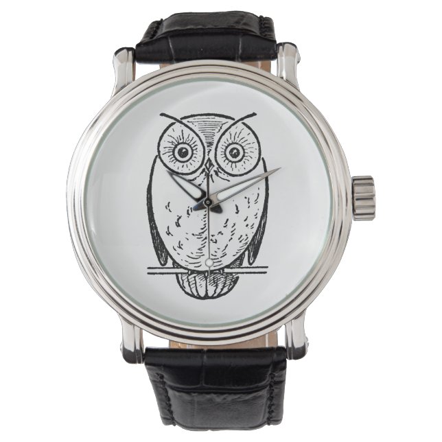  Print Uil Hoot Horloge (Voorkant)
