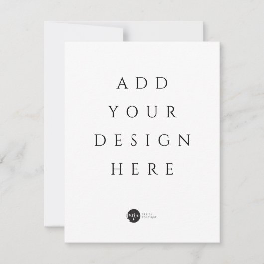 Print uw Kaart / uitnodiging op elke maat (Voorkant)