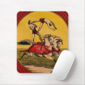 print van barebackrijders die stunts uitvoeren muismat (Met muis)