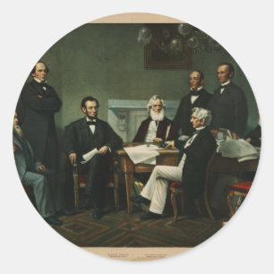 [Print van Lincoln's kast gebaseerd op Carpenter p Ronde Sticker