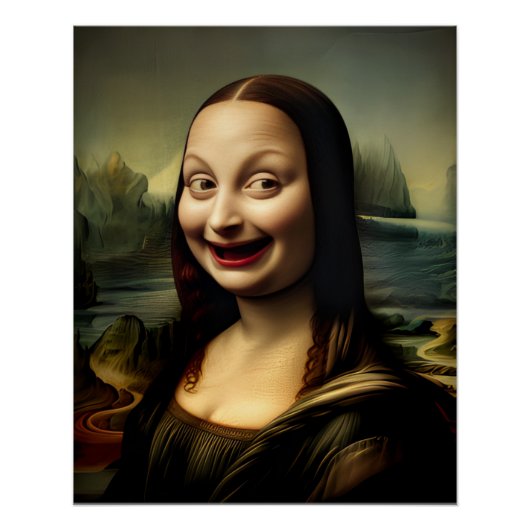 [Printable Art] Lachen Mona Lisa Perfect Poster (Voorkant)