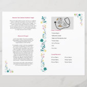 Printable begrafenisbrochure sjabloon (Achterkant)