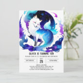 Printable Boho Fox Verjaardag Kaart (Staand voorkant)