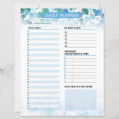Printable Daily Planner Template (Voorkant)
