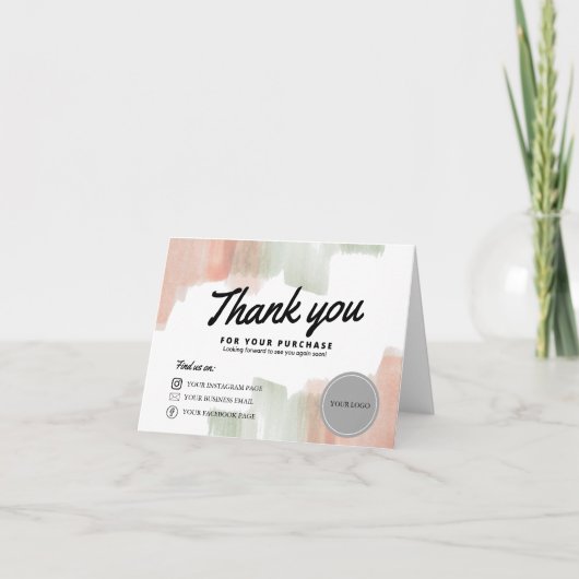 PRINTABLE DANK U KARAKTER EDITABLE CUSTOMIZE BEDANKKAART (Voorkant)
