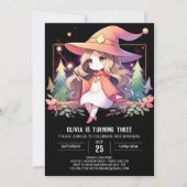 Printable Fantasy Wizard Verjaardag Kaart (Voorkant)