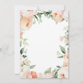 Printable Floral Bridal Shower Menu Kaart (Achterkant)