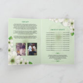 Printable Floral Funeral Program Sjabloon (Binnen)