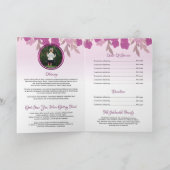 Printable Floral Funeral Programme Sjabloon (Binnen)