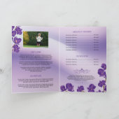 Printable Floral Funeral Programme Sjabloon (Binnen)