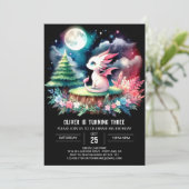 Printable Fun Dragon Verjaardag Kaart (Staand voorkant)