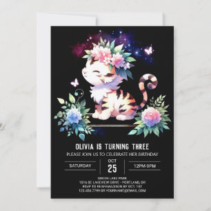 Printable Fun Tiger Verjaardag Kaart