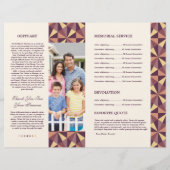Printable Funeral Brochure Sjabloon (Achterkant)