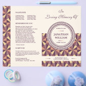 Printable Funeral Brochure Sjabloon (Enkel)