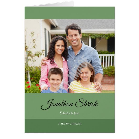 Printable Funeral Brochure Sjabloon (Voorkant)