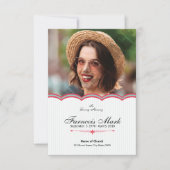 Printable Funeral Prayer Card Sjabloon (Voorkant)