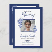 Printable Funeral Prayer Kaart (Voorkant / Achterkant)