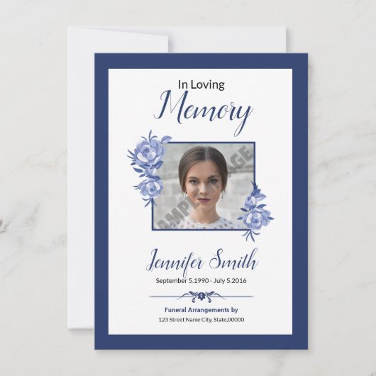 Printable Funeral Prayer Kaart (Voorkant)