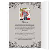 Printable Funeral Program Sjabloon (Binnen (Links))