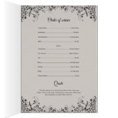 Printable Funeral Program Sjabloon (Binnen (Rechts))