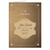 Printable Funeral Program Sjabloon (Voorkant)
