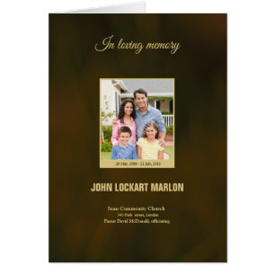 Printable Funeral Program Sjabloon