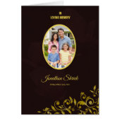 Printable Funeral Program Sjabloon (Voorkant)