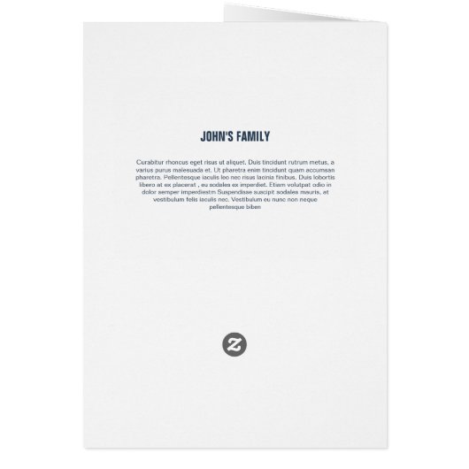 Printable Funeral Program Sjabloon (Achterkant)