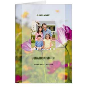 Printable Funeral Program Sjabloon