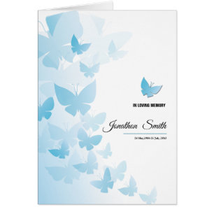 Printable Funeral Program Sjabloon