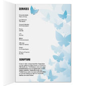 Printable Funeral Program Sjabloon (Binnen (Rechts))