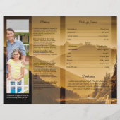 Printable Funeral Program Template Flyer (Achterkant)