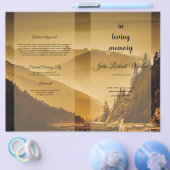 Printable Funeral Program Template Flyer (Enkel)