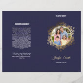 Printable Funeral Program Template Flyer (Voorkant)