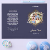 Printable Funeral Program Template Flyer (Enkel)