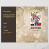 Printable Funeral Program Template Flyer (Voorkant)