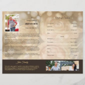 Printable Funeral Program Template Flyer (Achterkant)