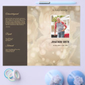 Printable Funeral Program Template Flyer (Enkel)
