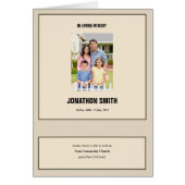 Printable Funeral Sjabloon (Voorkant)