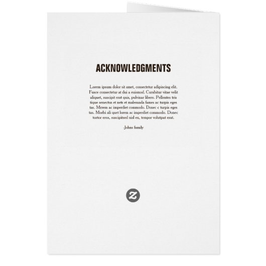 Printable Funeral Sjabloon (Achterkant)