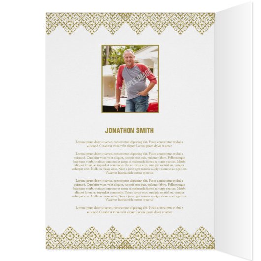 Printable Funeral Sjabloon (Binnen (Links))