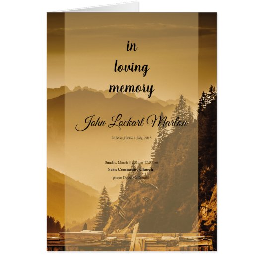 Printable Funeral Sjabloon Brochure (Voorkant)