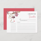 Printable Herfst Recept Kaarten – Rustiek Vrijgeze (Voorkant / Achterkant)