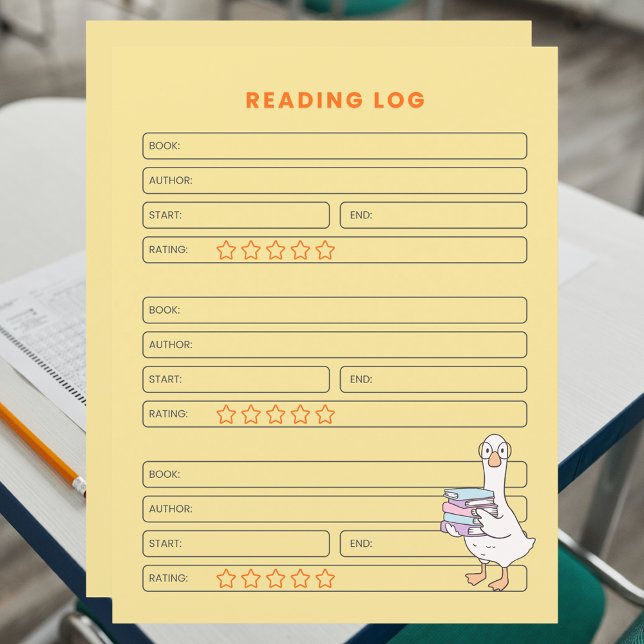 Printable Homeschool Activity Learning Reading Log (Creator heeft geüpload)