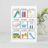 PRINTABLE KINDER ROUTINE FEESTDAGENKAART (Staand voorkant)